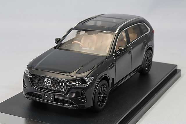 ハイストーリー 1/43 マツダ CX-80 2024 ディープクリスタルブルーマイカ