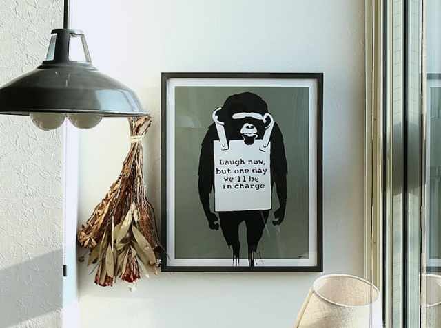 アートポスター Banksy (バンクシー) Laugh Now｜北欧・ヴィンテージ