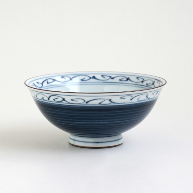 林和一作 海老紋呉須片口大鉢❤️