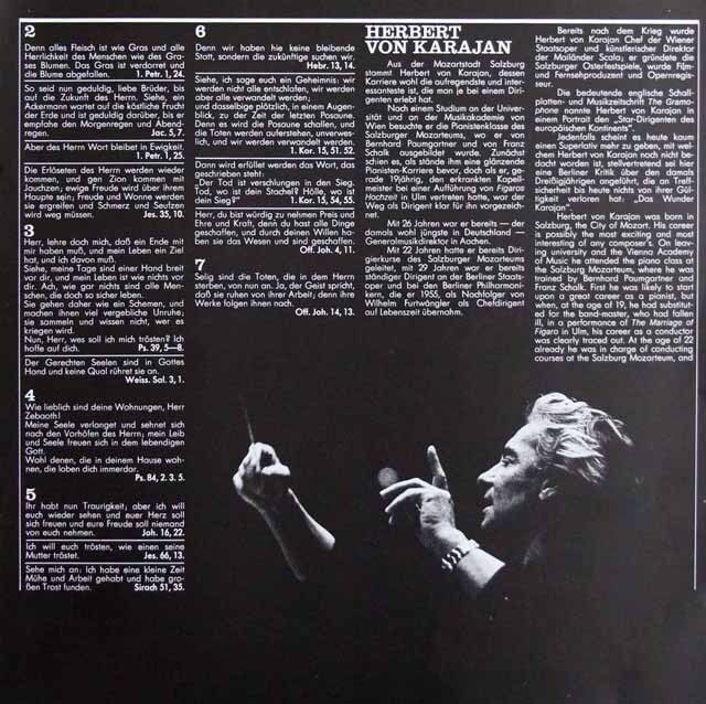 LP レコード カラヤンのブラームス/ドイツ・レクイエム 独EMI 3633