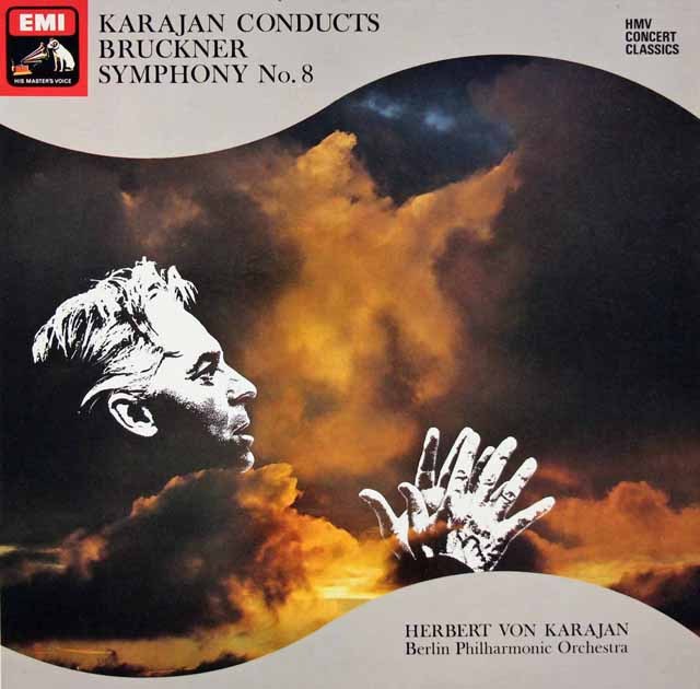 LP レコード カラヤンのブルックナー/交響曲第8番 英EMI 3635