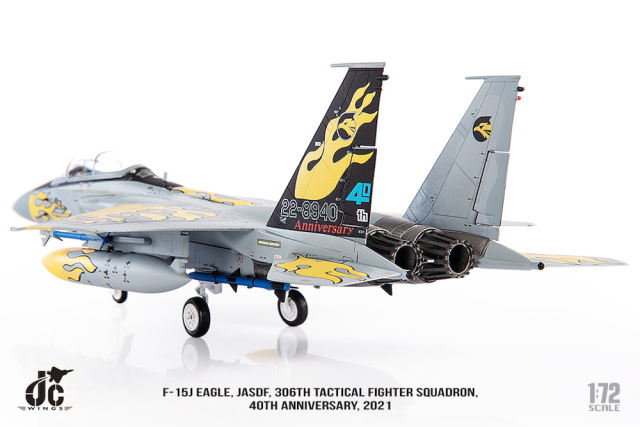 JCW 1/72 (ダイキャスト製) F-15J 航空自衛隊 306SQ 40周年記念塗装