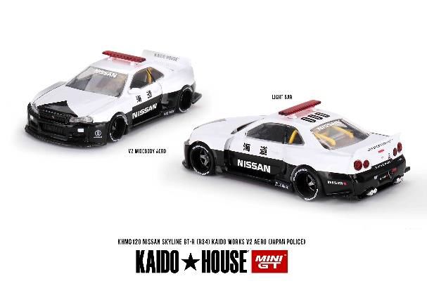 MINI GT 1/64 Nissan スカイライン GT-R R34 Kaido Works (V2 Aero