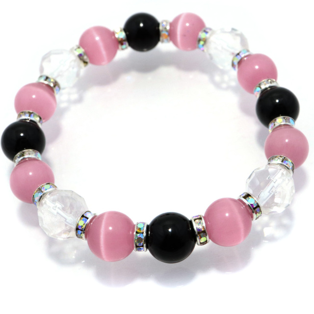 水晶 天然石 パワーストーン ブレスレット レディース オニキス