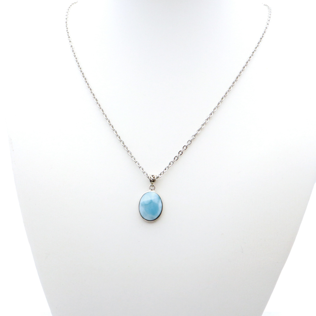 ラリマー ペンダント 天然石 ネックレス Aランク Silver925 ランダム