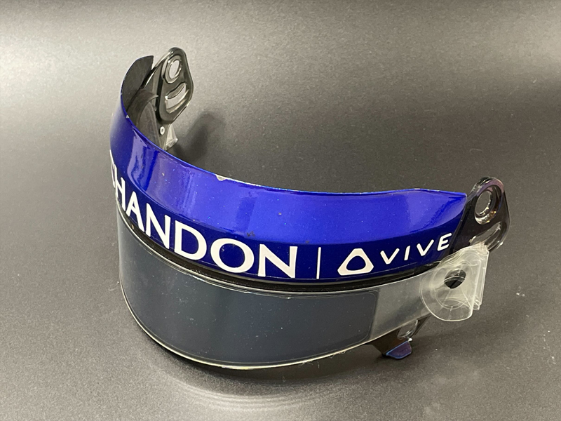 F.アロンソ 実使用 2018 ヘルメットバイザー(ザイロン付) F1グッズ