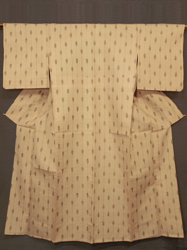 帯のアトリエ花邑 hanamura 銀座店 「桑染（くわぞめ）色地 縞に幾何学