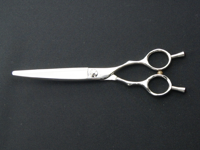 島理研 カーブシザー HI-TEC R-cut65 美容師用 理容師用 トリマー用