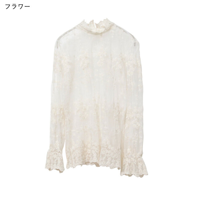 花柄・ゴシック柄レーストップス