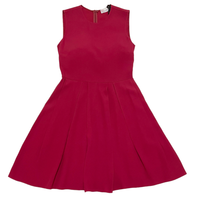 レッドヴァレンティノ プリーツワンピース 赤 #38 RED VALENTINO