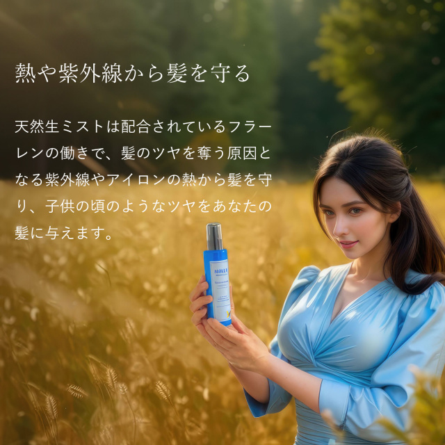 たった3秒でツヤ髪に変身！イヴァンカ天然生ミスト