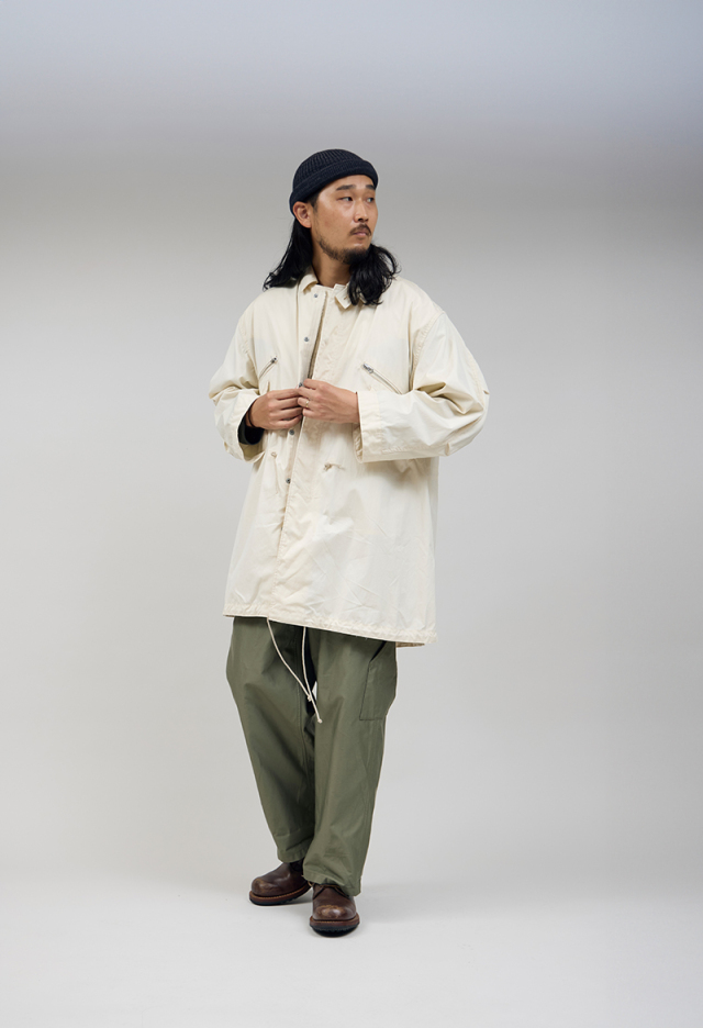 80500000001 Nigel Cabourn 50s SHELL COAT - COTTON NYLON PIN OX