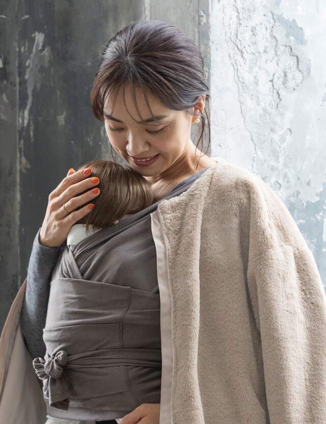 抱っこ・おんぶ対応！6wayリバーシブルファーママコート ダッカー付き