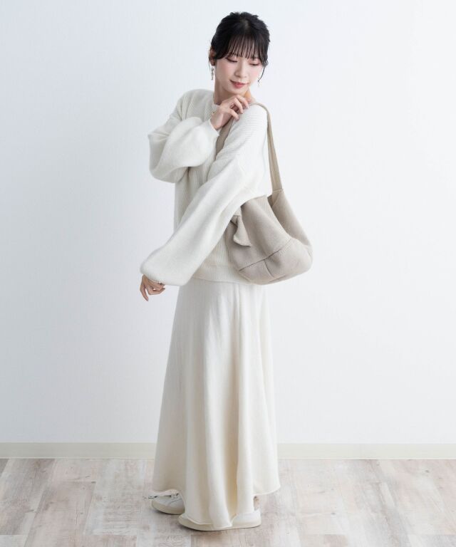 ニット×スカート セットアップ マタニティ 授乳服 産後も使える