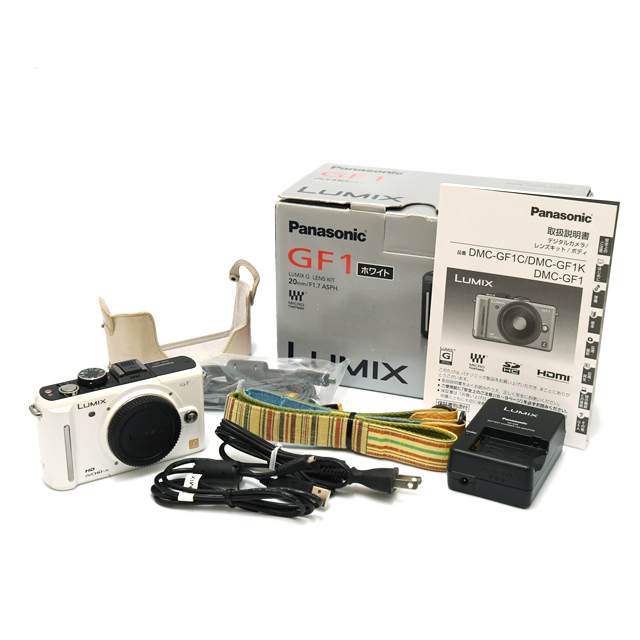 中古】パナソニック ミラーレス一眼 LUMIX DMC-GF1 ホワイト【A】