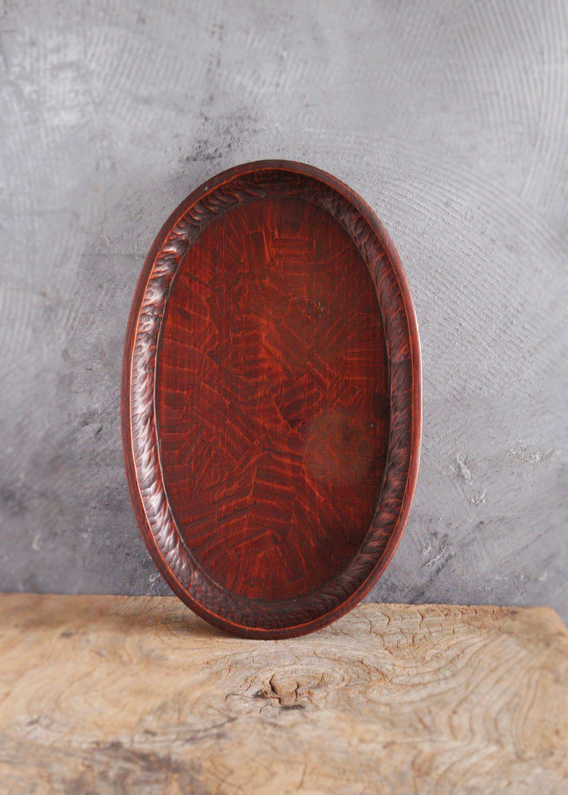 讃岐盆 讃岐彫 楕円 お盆 煎茶盆 手仕事 民藝 盆 Antique Sam's Collection