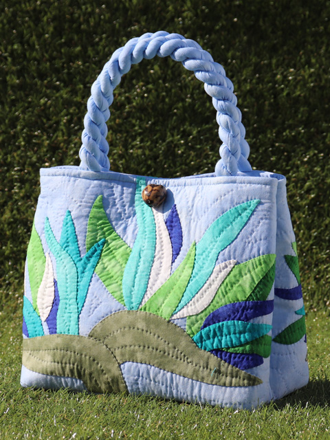 150. ハワイアンキルトセカンドバッグ バーズオブパラダイス マルチ