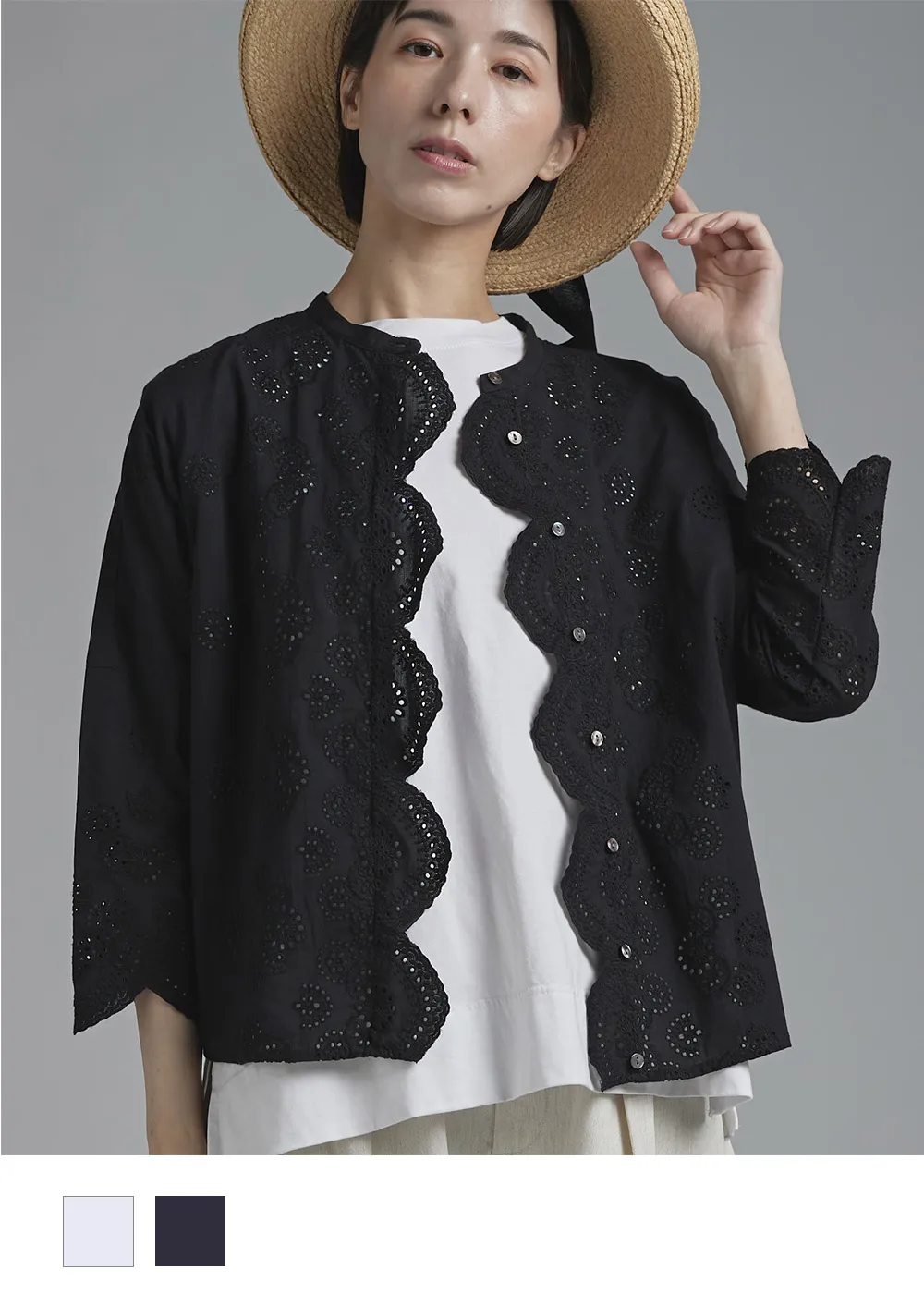 先行予約】T. スカラップレースブラウス｜4月上旬発送