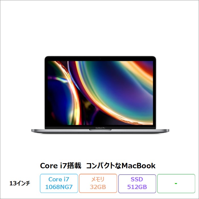 APPLE MACBOOK PRO(EMC3348) ノートパソコン A2251 Core i7 1068NG7