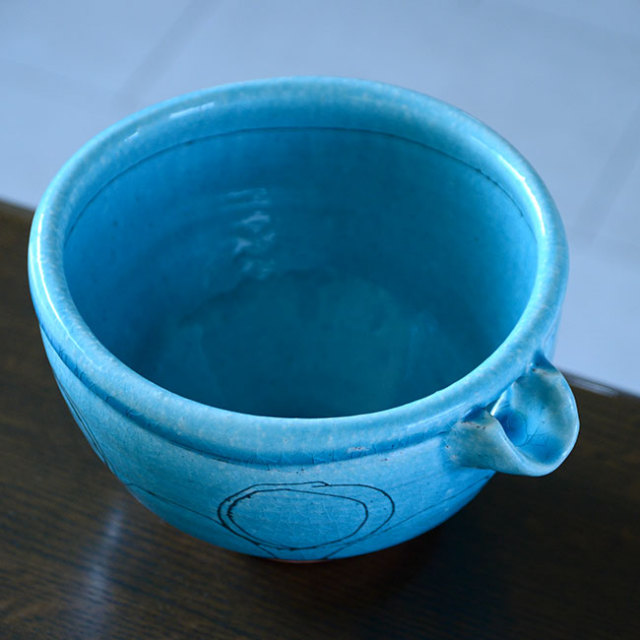 和食器 トルコブルー片口鉢02 作家「荒木義隆」