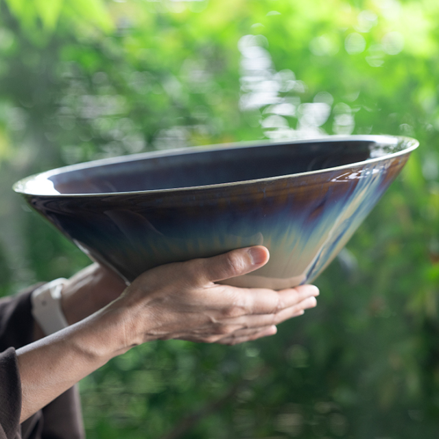 大鉢 | 窯変流彩鉢（YN-061） 作家「永草陽平」