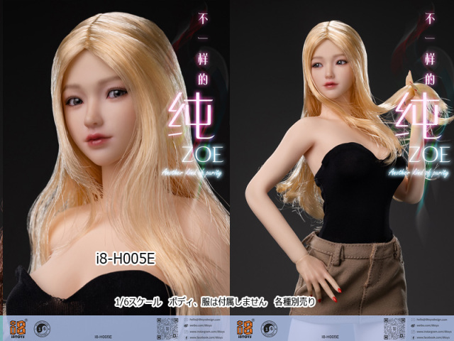 i8TOYS】i8-H005 A B C D E ZOE 失学園 純 眼球可動 1/6スケール 植毛