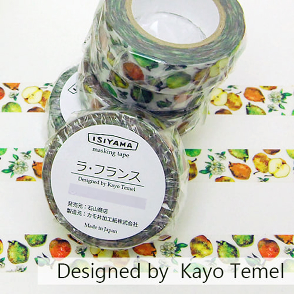 石山商店オリジナルマスキングテープ18mm[山形四季]【ネコポス可】