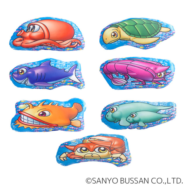 海物語 クッション ダイカットVer. 魚群 確変 タコ カメ サメ エビ