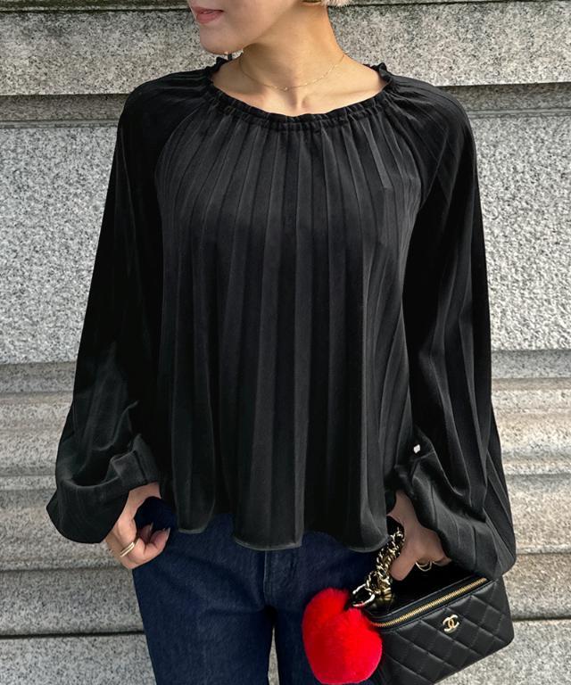 ベロアプリーツトップス｜JENNE(ジェンヌ)公式通販：パリジェンヌの