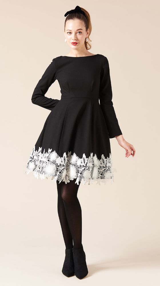 ラグジュアリーレースヘムワンピース｜JENNE(ジェンヌ)公式通販：パリ