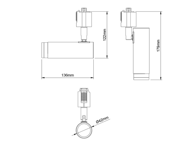 NOSH ノーシュ LEDスポットライト（ライティングレール取付仕様） TC