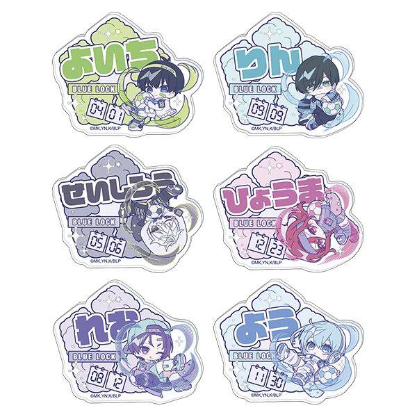 ブルーロック2期 お名前バッジコレクション(ぱすてるぽっぷ) 6個入BOX