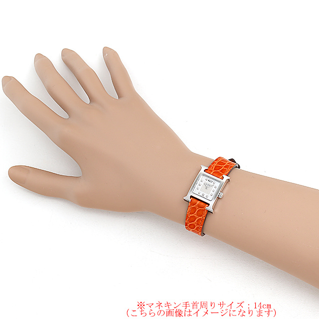 HH1.110.290 HERMES（エルメス） Hウォッチ ミニ 11Pダイヤ 中古