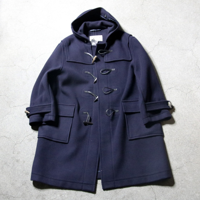 モンゴメリー ロング ダッフルコート ヘリンボーン ネイビー