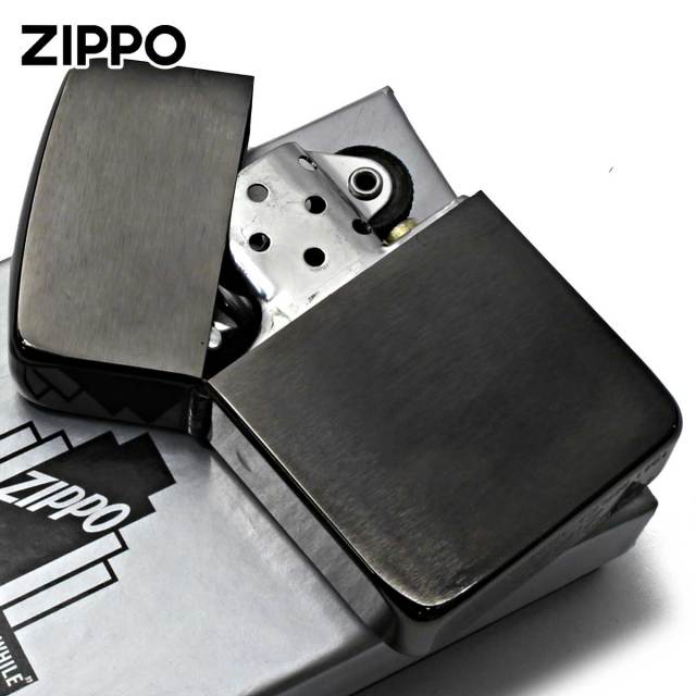 Zippo ジッポー 1941レプリカ 無地 ブラックアイス Black Ice つや消し