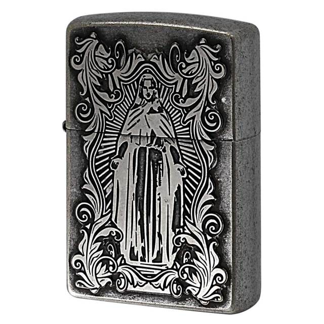 Zippo ジッポー アラベスク マリア ディープエッチング 両面加工
