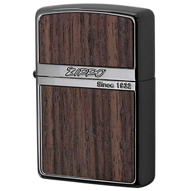 Zippo ジッポー ウッド 木目 木 ネオブラック 両面加工 Wood Series