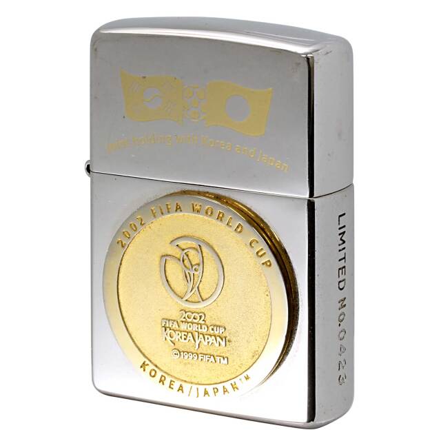 絶版/ヴィンテージ Zippo ジッポー 中古 2001年製造限定品 2002 FIFA