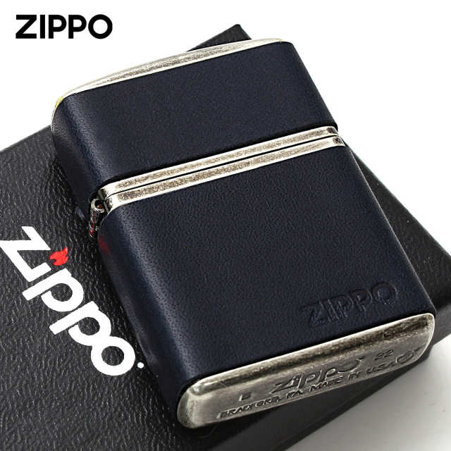 Zippo ジッポー アーマー 革巻き 牛革 ジッポ ロゴ クラッシック