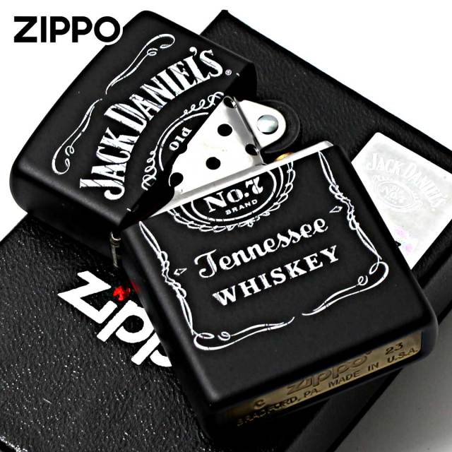 Zippo ジッポー ジャックダニエル ブラックマット 酒 Jack Daniel's