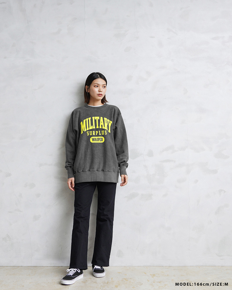 WAIPER BARNS USAコットン クルーネック スウェット 【公式通販】