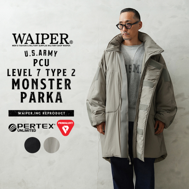 WAIPER.inc 米軍 PCU LEVEL7 TYPE2 PRIMALOFT モンスターパーカー