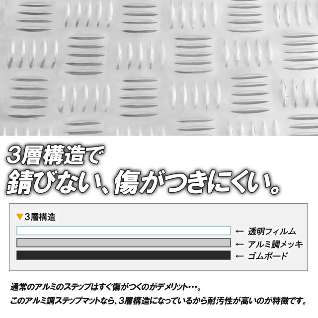 アルミ調 ステップマット ホンダ ライブディオ J/S/SR/ZX/ST AF34 AF35