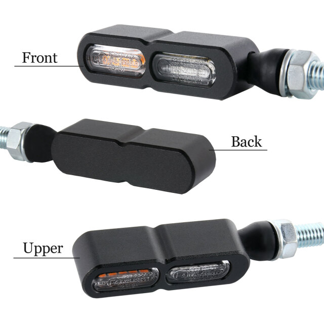 テールライト付 マイクロミニウインカー ダブル リア用 LED 車検対応