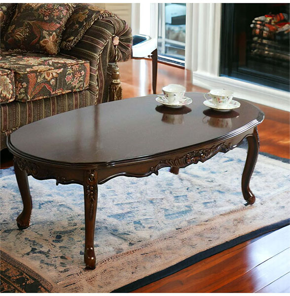 アンティーク調 センターテーブル 幅117cm｜おしゃれインテリア 家具