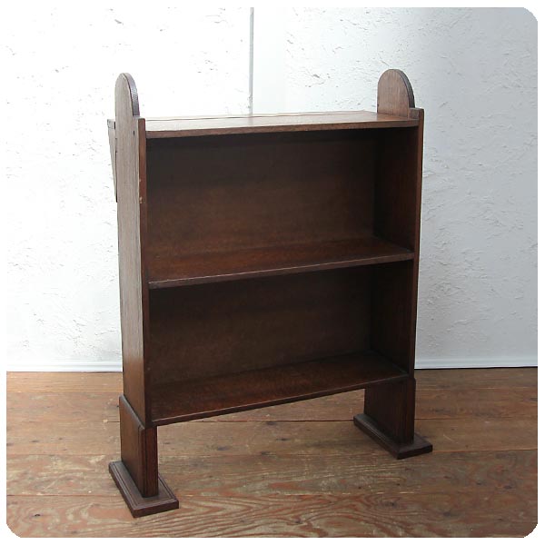 イギリス アンティーク ブックシェルフ 本棚 オーク材 無垢材 収納