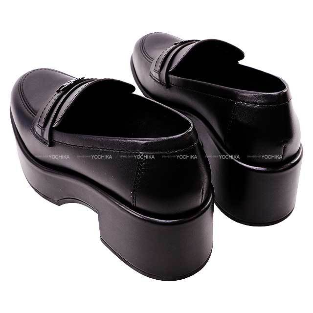 CHANEL シャネル ローファー プラットフォーム モカシン ココマーク