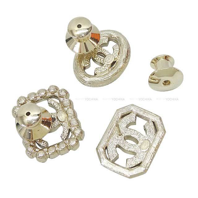 2023年 CHANEL シャネル ブローチ ココマーク 3点セット 丸 W:2.2cm H