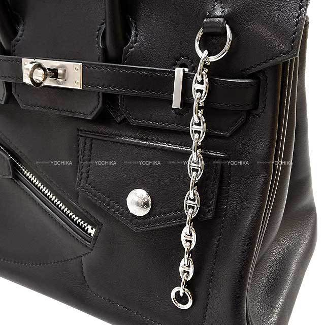 HERMES エルメス ハンドバッグ バーキン25 ロック 黒 (ブラック