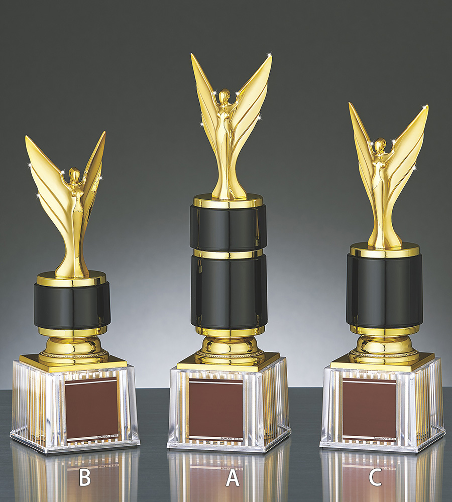 アートトロフィー 人型 金属製 BR-4667 Cサイズ